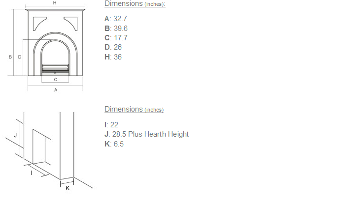 Celtic Cast Iron Fireplace