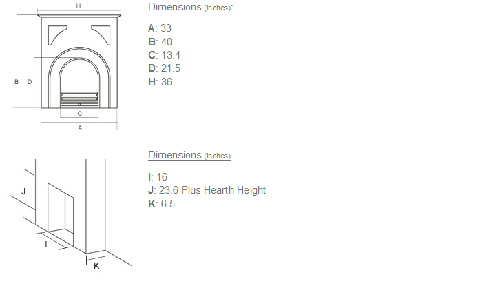 Paris Cast Iron Fireplace