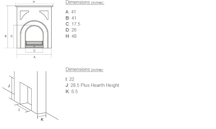 Pembroke Cast Iron Fireplace
