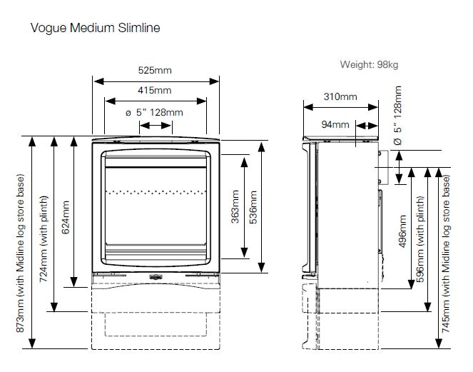 Vogue Medium Slimline
